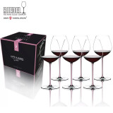 醴铎RIEDEL6色奥地利原装进口璀璨系列手工杯套装粉色香槟杯赤霞珠黑皮诺杯 6只价（705毫升）粉色黑皮诺