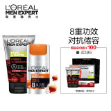 欧莱雅（LOREAL）男士8重功效护肤套装(洁面膏+醒肤露)(洗面奶男 护肤品)