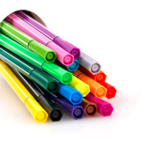 真彩(TRUECOLOR)18色可洗水彩笔 绘画笔填色笔 学生儿童涂鸦上色笔 2600