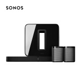 SONOS 音响 音箱 家庭智能音响 无线家庭影院PLAYBASE套装5.1声道  黑色套组 升级组合套装