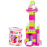 美高(MEGA) 儿童积木玩具 大袋装积木80片粉色 DCH62