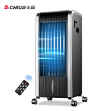 志高（CHIGO）FSE-12N驱蚊款冷暖遥控型取暖器/暖风机/冷风扇/空调扇（银黑色）