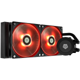 ID-COOLING FROSTFLOW 240-R 红色灯效经典款一体式水冷散热器 240冷排全平台扣具含115X/2066/AM4