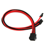 GELID 显卡8pin电源延长线 红黑色 （8pin-6+2pin/40cm长度/GC8P-PCI-R）