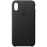 iPhone X 皮革保护壳/手机壳/手机套 - 黑色