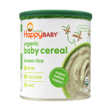 禧贝(happybaby)有机糙米米粉宝宝营养辅食198g 美国原装进口