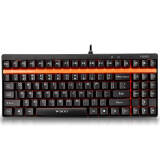 雷柏（Rapoo） V500 游戏机械键盘 游戏键盘 电脑键盘 笔记本键盘 黑色 黑轴