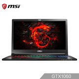 微星(msi)GS63VR 15.6英寸轻薄游戏笔记本电脑(i7-7700HQ 8G*2 1T+128G SSD GTX1060 6G 赛睿多彩 Killer黑)