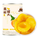 熊九九   糖水黄桃水果罐头 对开黄桃罐头 方便速食休闲零食 425g