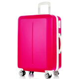 梵地亚（Vantiiear）拉杆箱万向轮耐磨抗摔行李箱20英寸男女旅行箱登机箱 玫红色