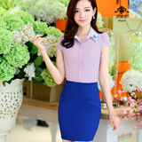 装新款职业女装韩版修身气质一步裙雪纺包臂短
