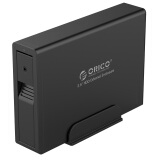 奥睿科（ORICO）7618US3 3.5寸USB3.0免工具立式移动硬盘盒高速 SATA串口 黑色