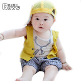 【6-12个月婴幼儿服装夏装0-1岁男宝宝套装1-