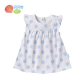 贝贝怡夏季女宝宝连衣裙波点裙子 圆点连衣裙
