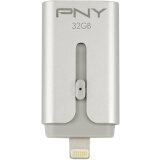 必恩威（PNY）Duo-Link S 32G USB2.0苹果官方MFI认证苹果IPHONE双接口手机U盘 银色