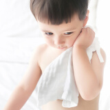 三利 纯棉婴幼儿纱布口水巾3条装 A类安全标准 婴儿用品 手帕 喂奶方巾 擦汗巾 30×30cm
