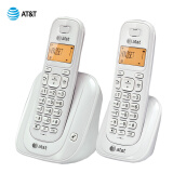 AT&T EL31209CN 数字无绳电话机座机套装内部对讲家用办公固定无线电话子母机 白色