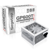 鑫谷（Segotep）额定500W GP600T钛金版电源（钛金认证/7年质保/全电压宽幅/智能温控/台式机游戏电脑电源）