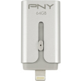 必恩威（PNY）Duo-Link S 64G USB2.0苹果官方MFI认证苹果IPHONE双接口手机U盘 银色