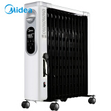 美的（Midea）取暖器家用/电暖器/电暖气 13片智能电子式电热油汀NY2513-16FRAW