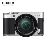 富士微单（FUJIFILM）X-A3/XA3 XC16-50 银黑色 微单/照相机 2420万像素 180度多点触摸屏 WIFI遥控 USB充电