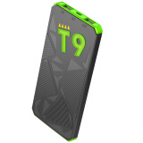 台电 T9-G 聚合物凹凸几何触觉 移动电源/充电宝 10000毫安 荧光绿 适用于苹果/安卓手机通用