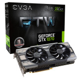 EVGA GTX1070 8G FTW ACX 3.0 RGB LED 1607-1797MHz /8008MHz 电脑吃鸡游戏独立显卡