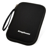 金胜（Kingshare）移动硬盘保护包2.5英寸 多功能收纳包 黑色 KS-PHD25B