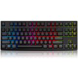 酷冷至尊（CoolerMaster） 烈焰枪系列 MasterKeys Pro S RGB87全彩背光版 机械游戏键盘 黑色 红轴