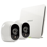 美国网件（NETGEAR）爱洛(ARLO) VMS3230 高清智能家庭双摄像头套装监控系统(含2个摄像头+基座套装)