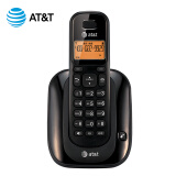 AT&T EL31109B升级版 数字无绳电话机座机单机免提通话背光中文待机显示家用办公固定无线电话 黑色