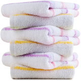 三利 纯棉彩色条纹毛巾 32×71cm 柔软吸水洗脸面巾 混色6条装