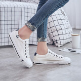 回力帆布鞋春季新款男女鞋韩版学生鞋休闲鞋运动鞋 WXY-709 白色 42(标准码)