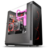 Tt（Thermaltake）红色警戒 黑色 中塔机箱（全景侧透/支持ATX主板/U3/背部理线/支持240水冷）