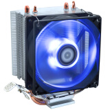 ID-COOLING SE-902X 多平台塔式侧吹CPU散热器 双热管9cm蓝色LED灯温控风扇