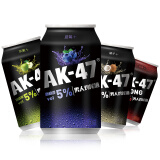 AK-47 洋酒 男人鸡尾酒 预调酒 果酒 （苹果/蓝莓/椰子/烟熏口味随机）330ml*6罐
