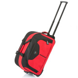 博兿（BOYI）拉杆包男女19英寸旅行包户外手提休闲登机拉杆袋 BY09185黑红色