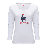 乐卡克（Le coq sportif）lecoqsportif乐卡克法国公鸡17新品女圆领长袖T恤CB-1151163 白色/WHT XXL