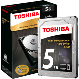 东芝(TOSHIBA)5TB 128MB 7200RPM 台式机机械硬盘 SATA接口 X300系列(HDWE150)
