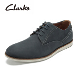 Clarks其乐正装男鞋 时尚擦色商务男鞋Franson Plain 蓝色 39.5(uk6)