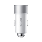 魅族（MEIZU） 充电器 车充点烟器 CP01 白银 2.4A双口USB一拖二