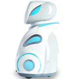 Moassion小墨早教机器人儿童智能语音陪护 远程行走视频监控摄像机 人工智能早教学习机故事机（白/蓝）