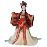 可儿中国古装新娘传奇木兰红妆 婚庆礼品 10关节 儿童礼物娃娃9095