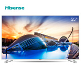 海信（Hisense）LED55EC660US 55英寸  炫彩4K智能电视14核配置 VIDAA3丰富影视教育资源 (亮银白)