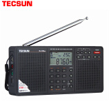 德生（Tecsun）PL-398MP 收音机 音响 MP3播放器 老年人 插卡 全波段 立体声 高考英语听力四六级（黑色）