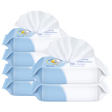 五羊（FIVERAMS）婴儿加厚倍柔湿巾80片×6包宝宝湿纸巾抽纸湿巾