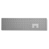 微软（Microsoft）Modern Keyboard 指纹识别功能蓝牙键盘 办公键盘 时尚便携 银色 自营