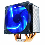 超频三（PCCOOLER）风冻S126 CPU散热器（12CM蓝光风扇/智能静音/多平台/5热管/配硅脂）