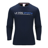 乐卡克（Le coq sportif） 法国公鸡男圆领长袖T恤CBT-1113173 藏青/NVY L