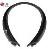 LG HBS-A100 无线蓝牙耳机 立体声音乐耳机 自带外放扬声器 通用型 颈戴式 黑色